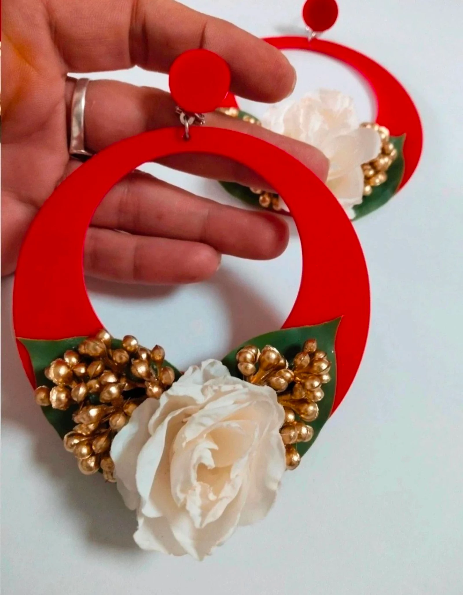 Pendientes artesanales de flamenca  – photo 5
